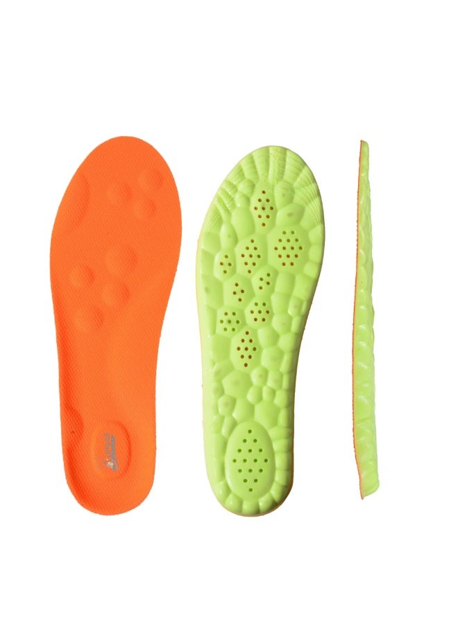 Dr. Joe Medical Brushes Meron Foam Flexible Shock Absorption Arch Support Insole for Running and Sports Shoes, Memory Foam 4D Cloud Technology Foot Insert, Breathable Soft Padded Comfortable Non Slip Shoe Insoles for Men and Women, U Shaped Heel Alignment Orthopedic Support Insert, Sweat Absorbing Honeycomb Design, Lightweight Durable Polyurethane Material, Suitable for Casual Shoes Boots Work Shoes Sneakers Slippers, Pain Relief Foot Cushion Insole for Daily Use, 1 Pack High Resilience Gel Padding Impact Protection, All Day Comfort Support for Plantar Fasciitis Heel Pain Arch Pain Flat Feet, Trim to Fit Universal Size Insert - Image 1